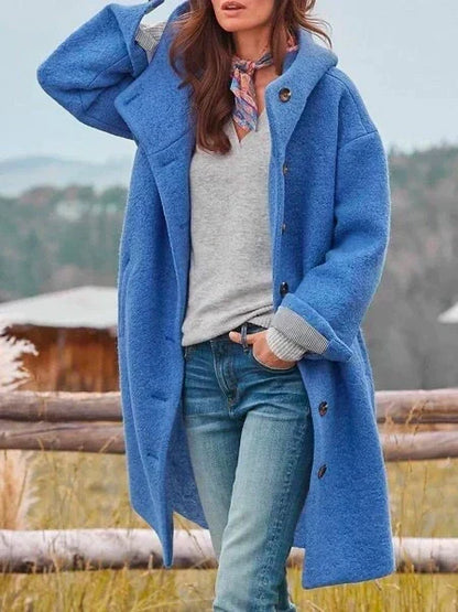 Maxi Hooded Coat for Women - Isabella