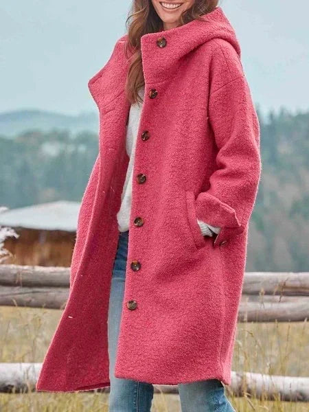 Maxi Hooded Coat for Women - Isabella
