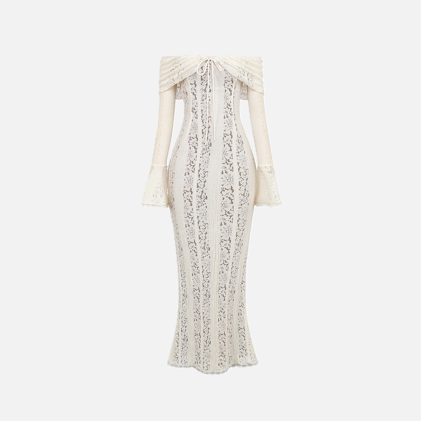 Maxi Dress Women's Lace Off Shoulder