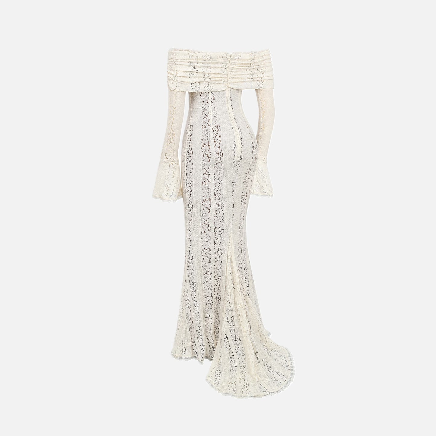 Maxi Dress Women's Lace Off Shoulder