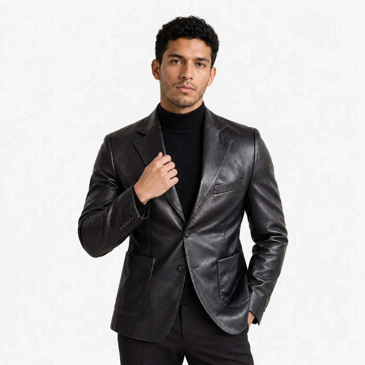 Men's Leather Blazer - Maverik