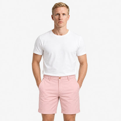 Men's Tailored Summer Shorts - Lightweight Polyester Twill Casual Fit