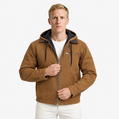 Men's Winter Bomber Jacket - Insulated and Modern