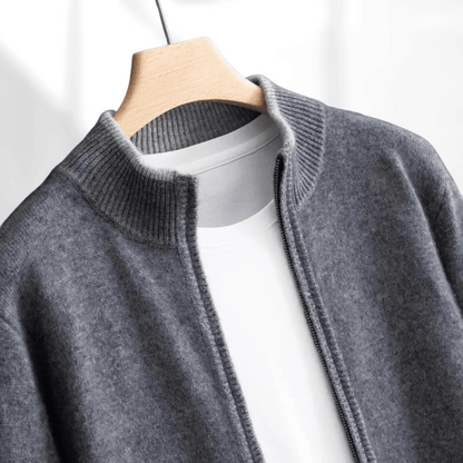 Men's cashmere zip-up jacket – Laurent Autumn Edition
