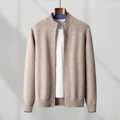 Men's cashmere zip-up jacket – Laurent Autumn Edition