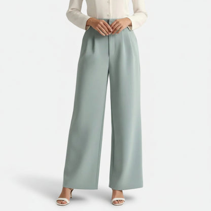 Mavenburry | Women’s High Waisted Wide Leg Tailored Trousers