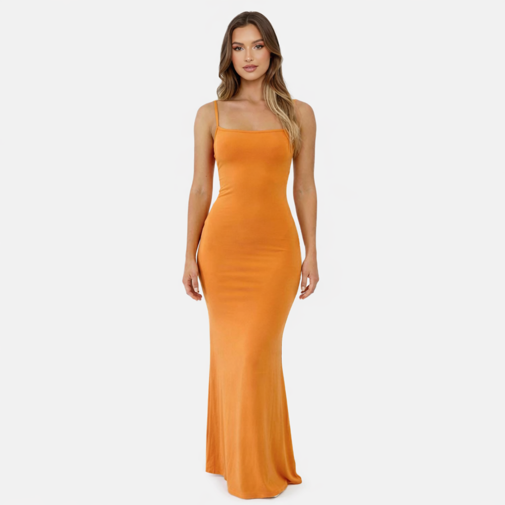 Bodycon Maxi Dress Women's Sleeveless Cami Strap