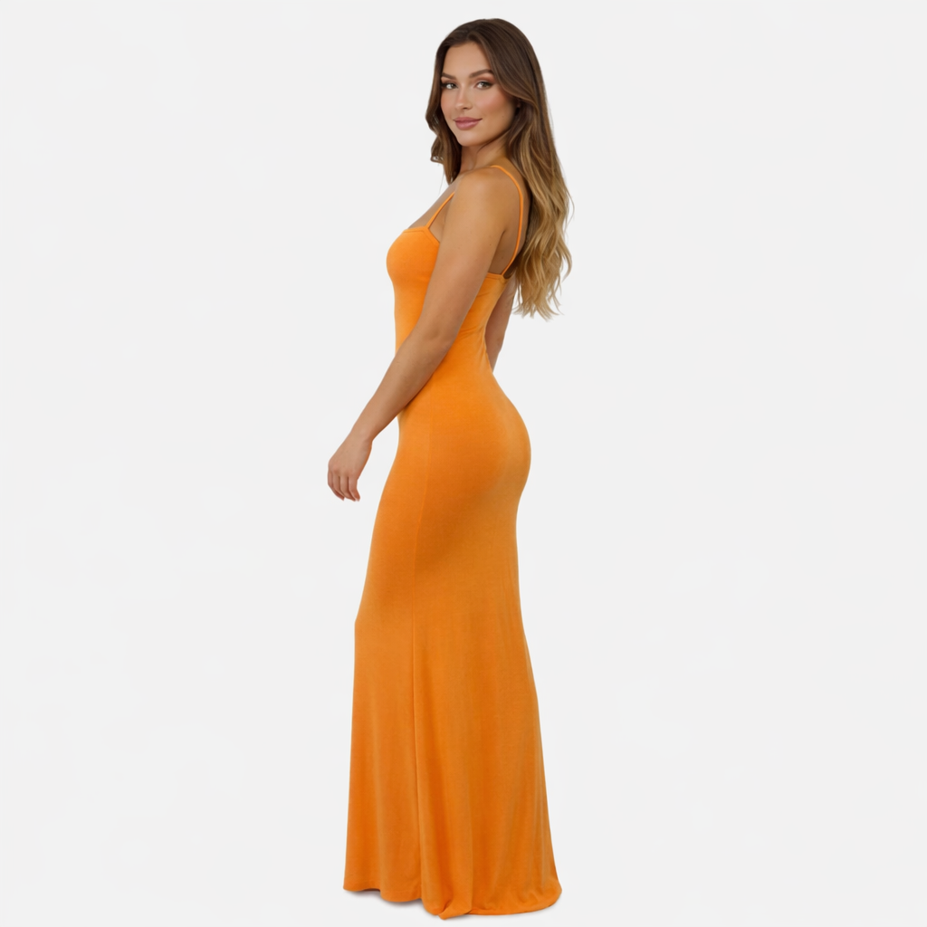 Bodycon Maxi Dress Women's Sleeveless Cami Strap