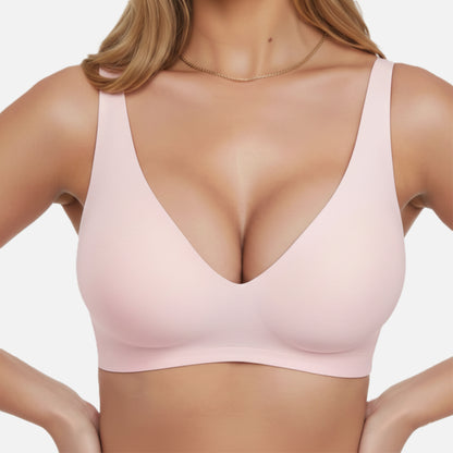 Bra Women's Seamless Wireless V-neck