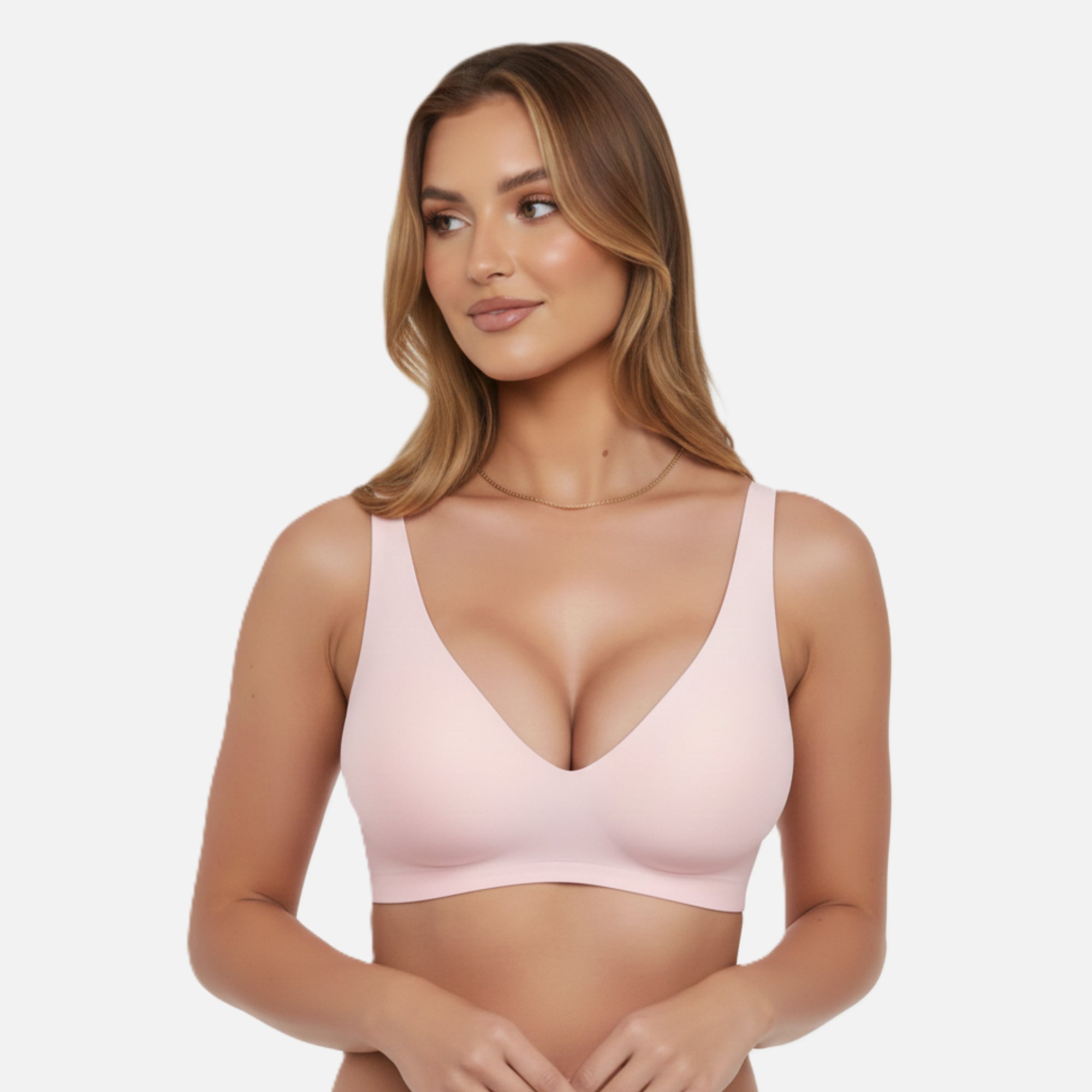 Bra Women's Seamless Wireless V-neck