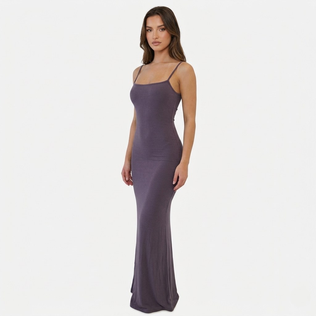 Bodycon Maxi Dress Women's Sleeveless Cami Strap