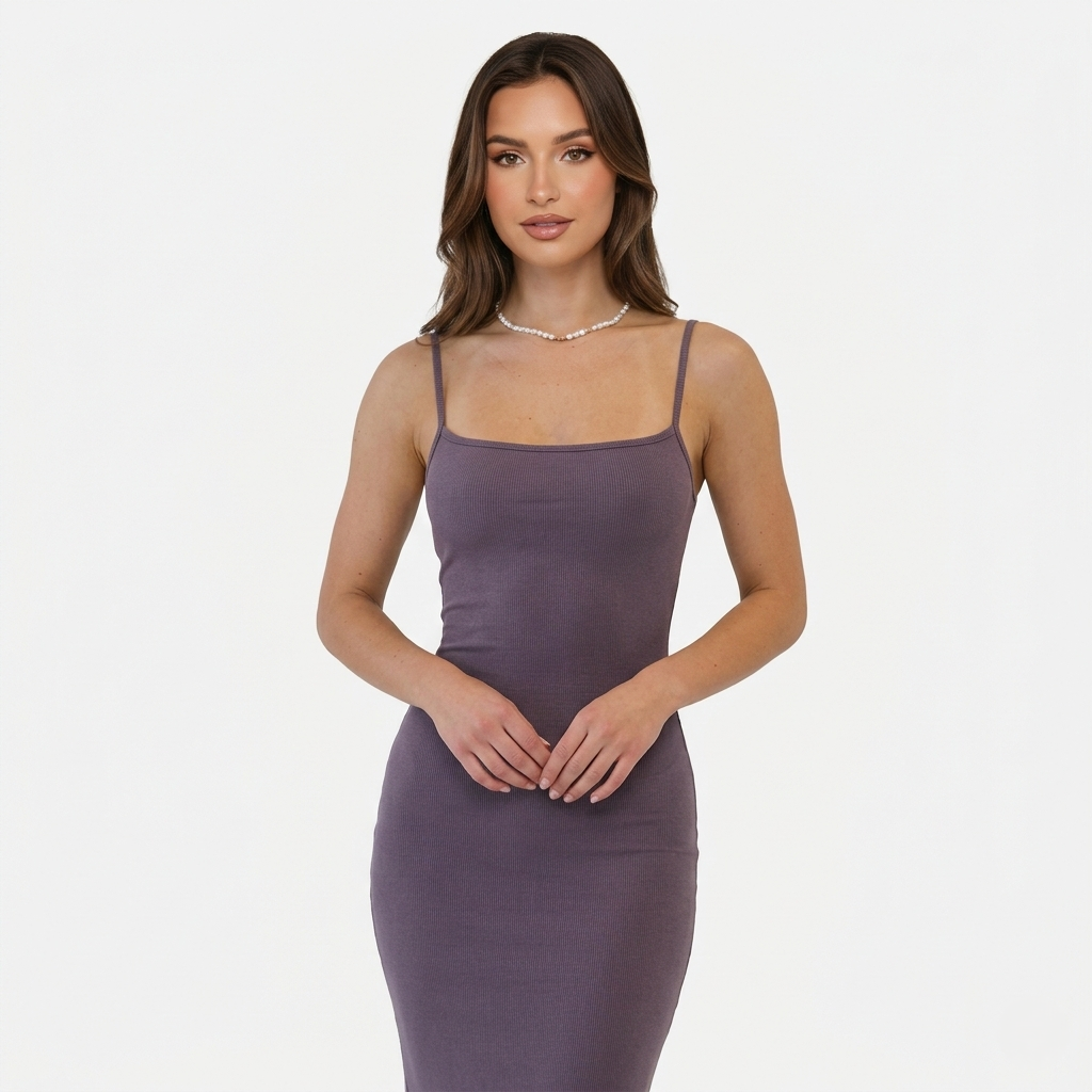 Bodycon Maxi Dress Women's Sleeveless Cami Strap