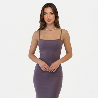 Bodycon Maxi Dress Women's Sleeveless Cami Strap