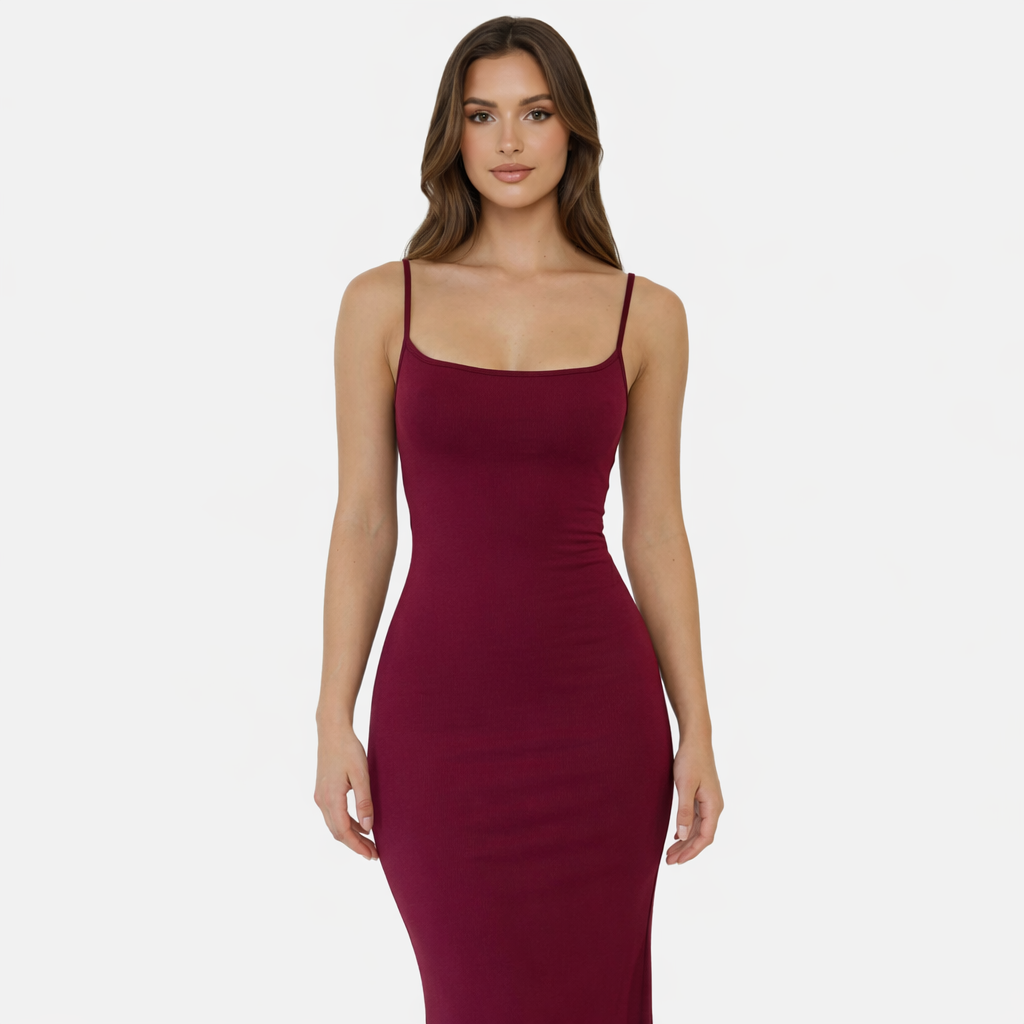 Bodycon Maxi Dress Women's Sleeveless Cami Strap
