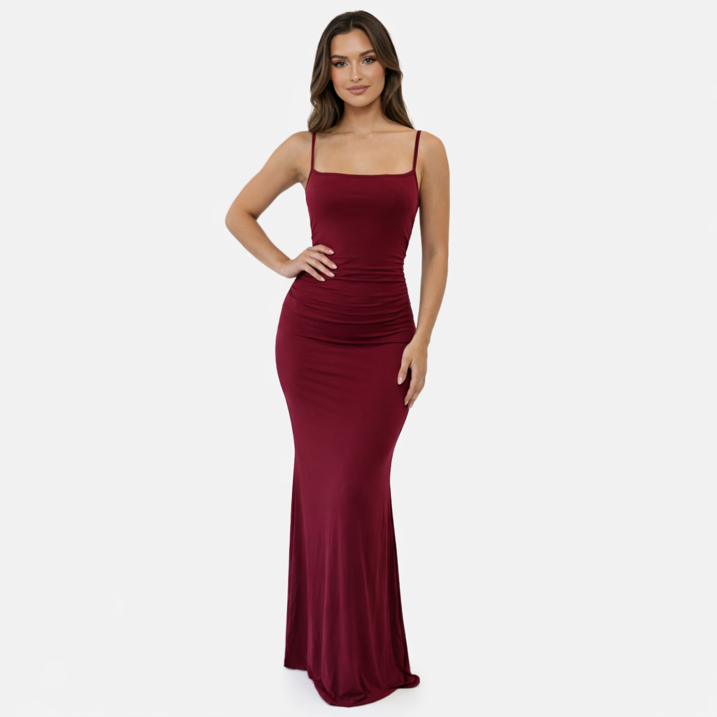 Bodycon Maxi Dress Women's Sleeveless Cami Strap