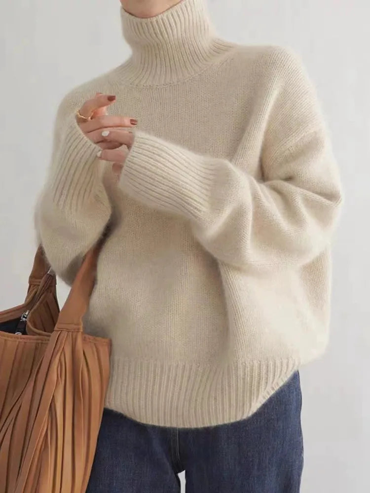 Seraphina Cashmere Ladies' Roll Neck Jumper