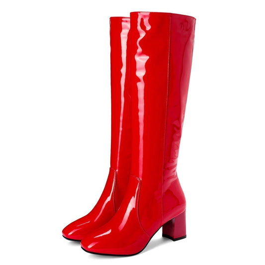 Shiny Leather Women's Boots - Sophie