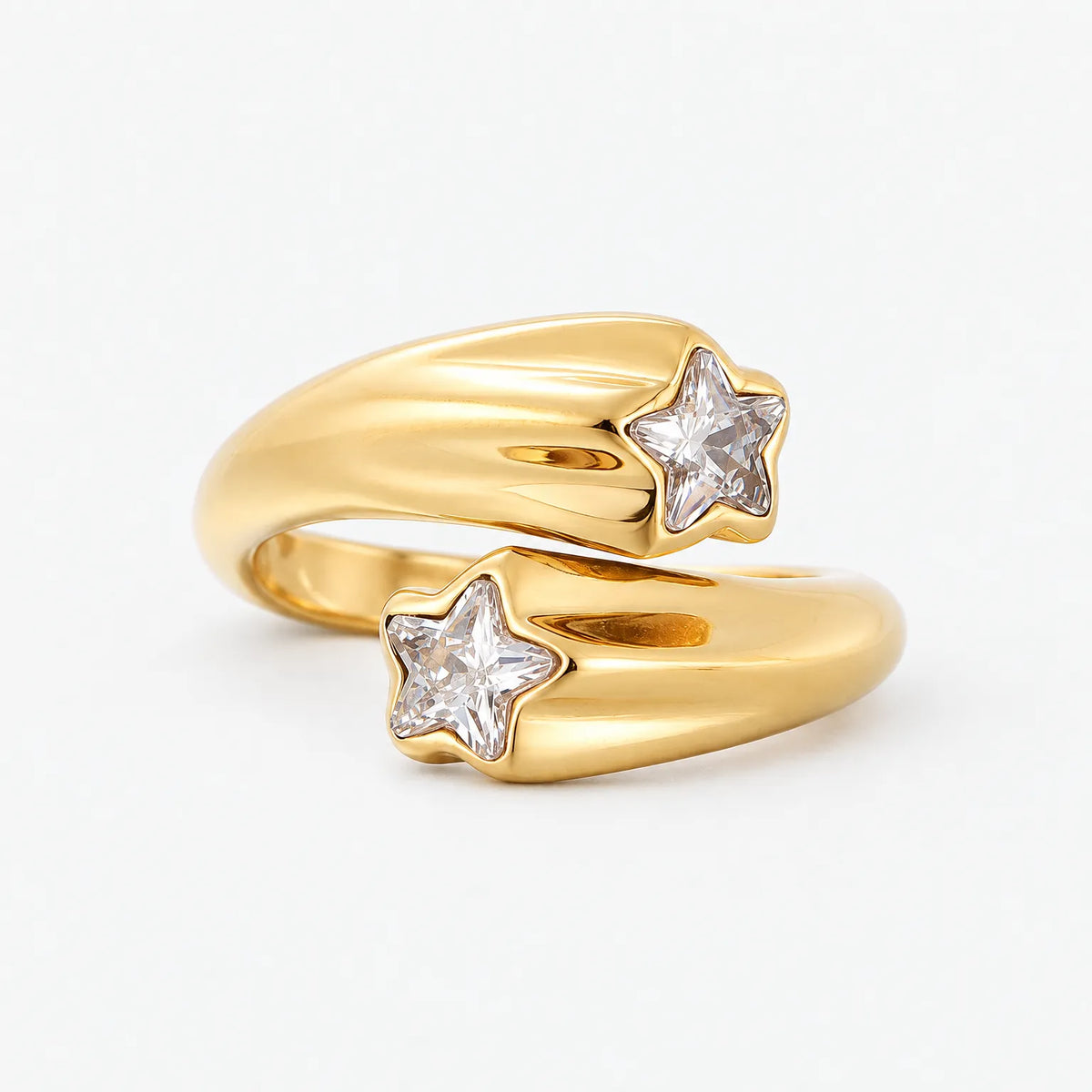 Star Ring – Adjustable Gold Wraparound Star Ring