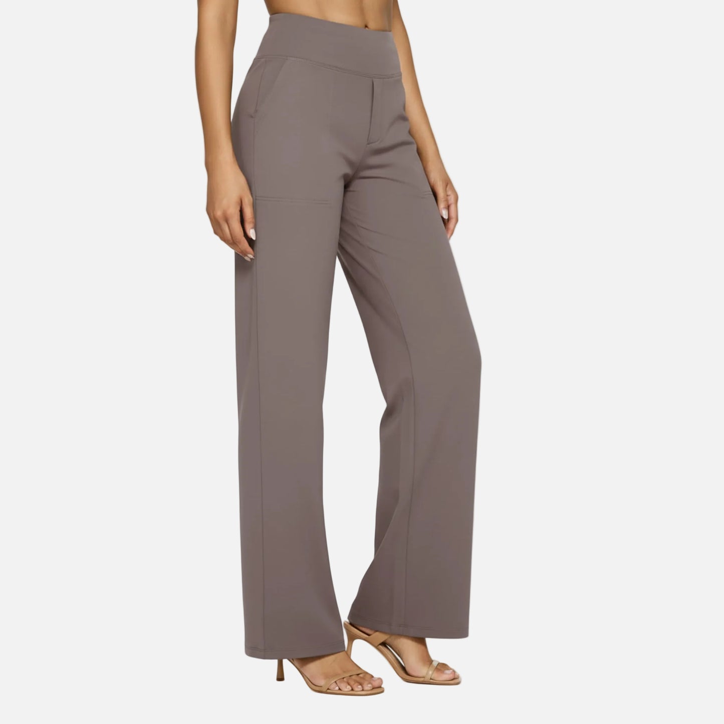 High Waisted Pants Women’s Pull-on Straight Leg