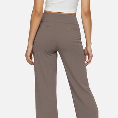 High Waisted Pants Women’s Pull-on Straight Leg