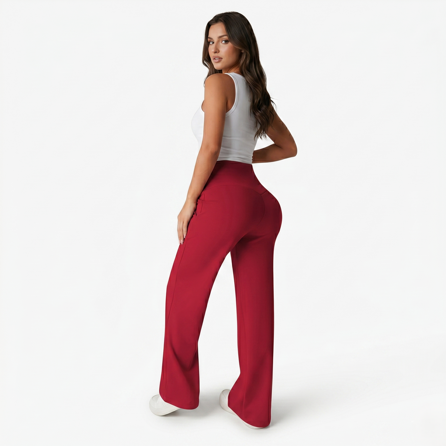 Trousers Women's High Waisted Wide Leg Stretch Yoga Pants