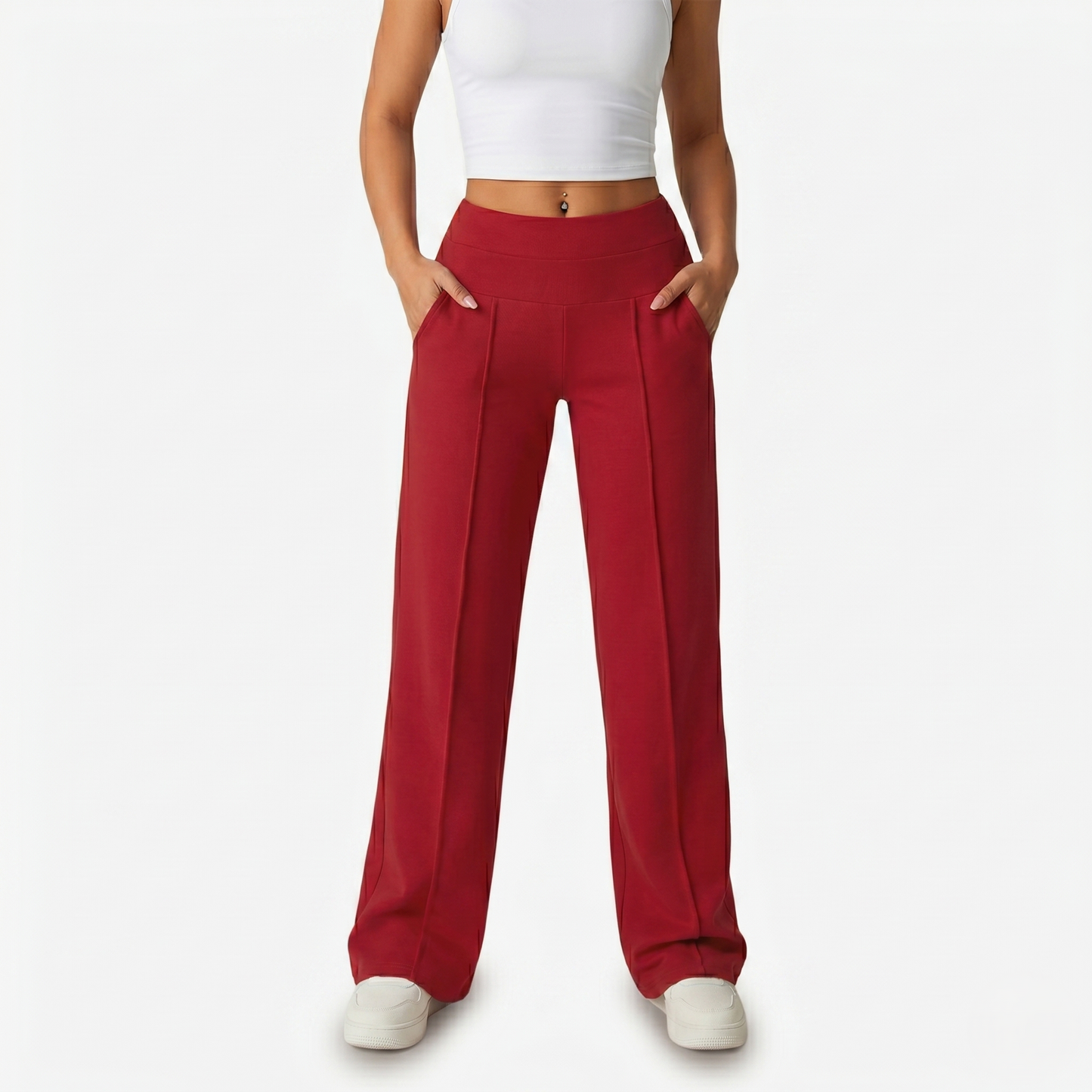 Trousers Women's High Waisted Wide Leg Stretch Yoga Pants