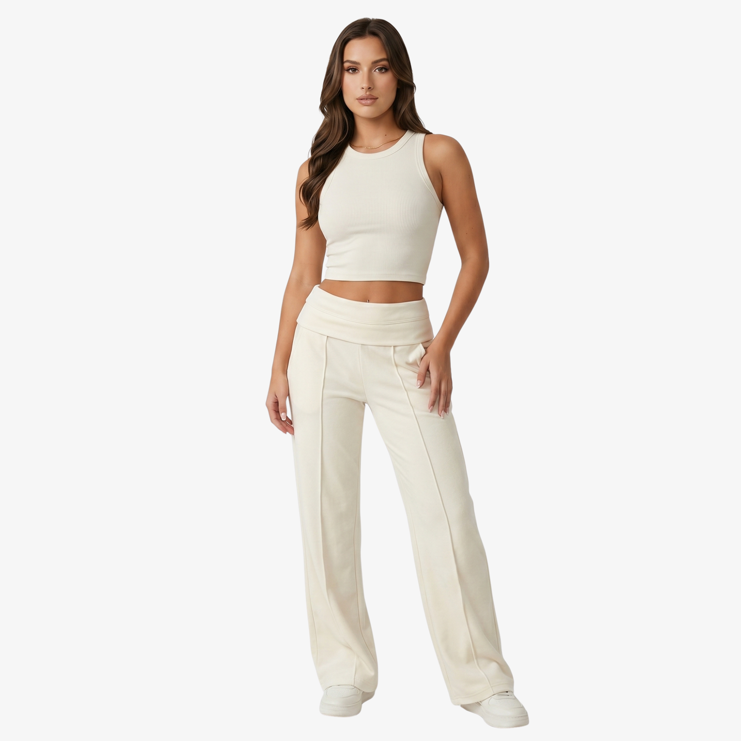 Trousers Women's High Waisted Wide Leg Stretch Yoga Pants