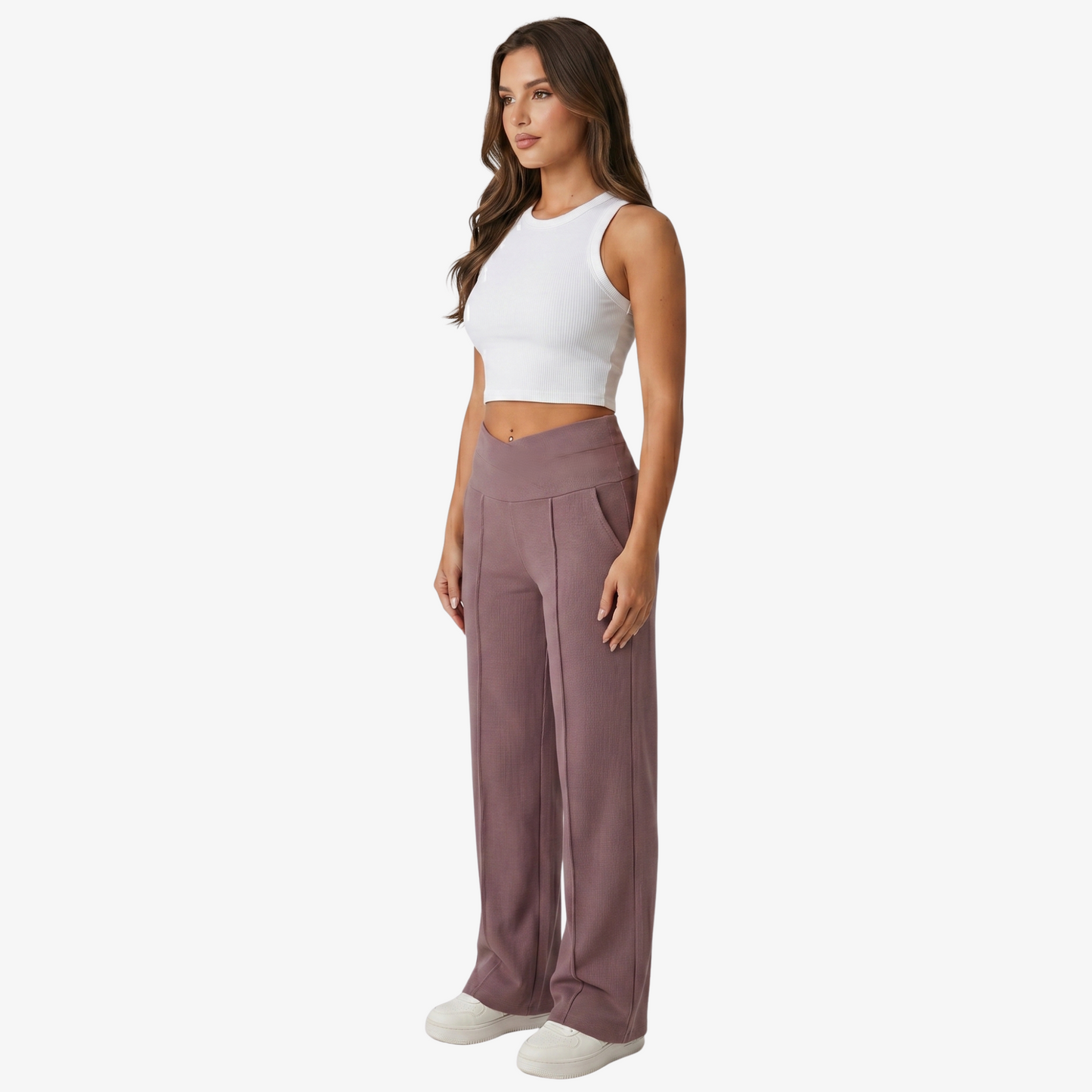 Trousers Women's High Waisted Wide Leg Stretch Yoga Pants