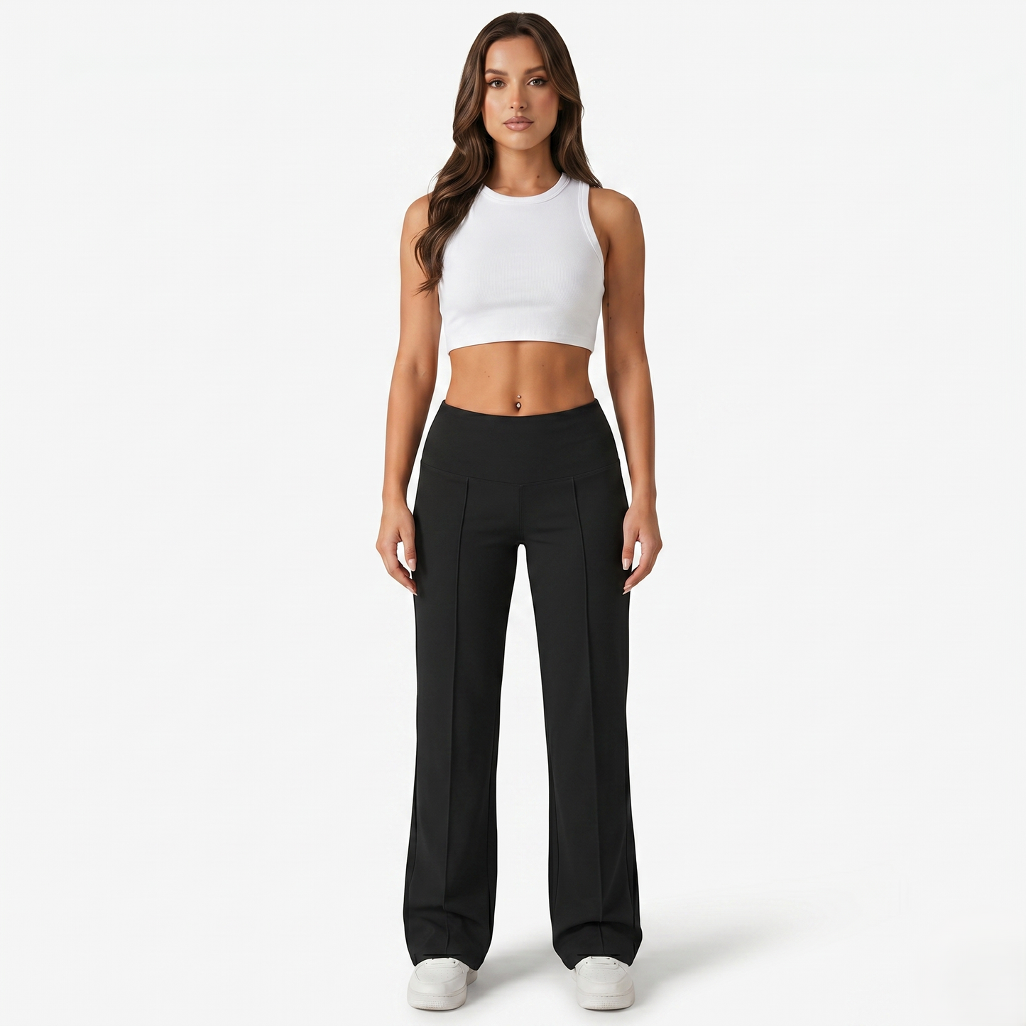 Trousers Women's High Waisted Wide Leg Stretch Yoga Pants