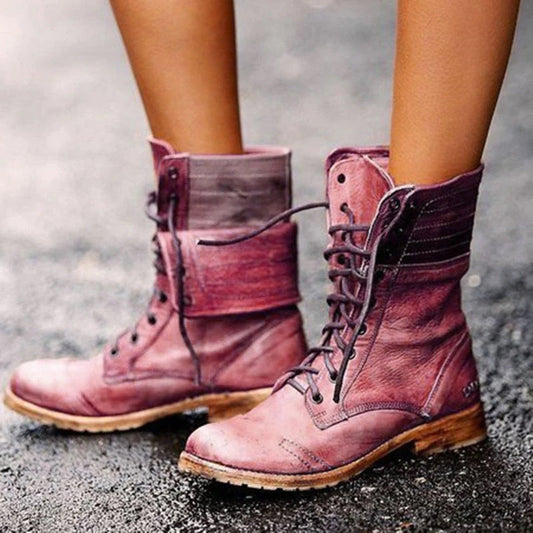 Vintage Lace-Up Shoes for Women - Elise