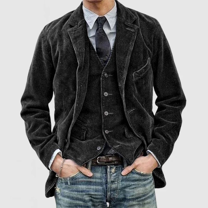 Vintage Men's Blazer and Waistcoat Set – Alexander