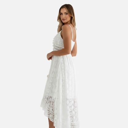 Midi Dress Women's Lace Bohemian Style