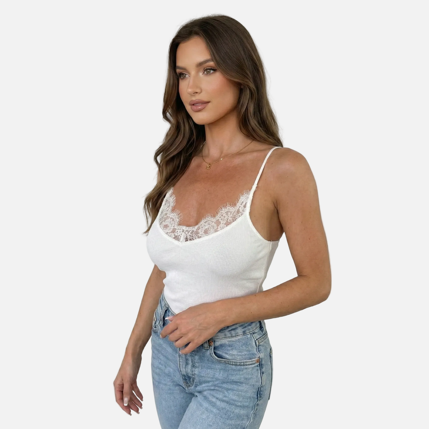 Camisole Top Women's Lace Trim Spaghetti Strap