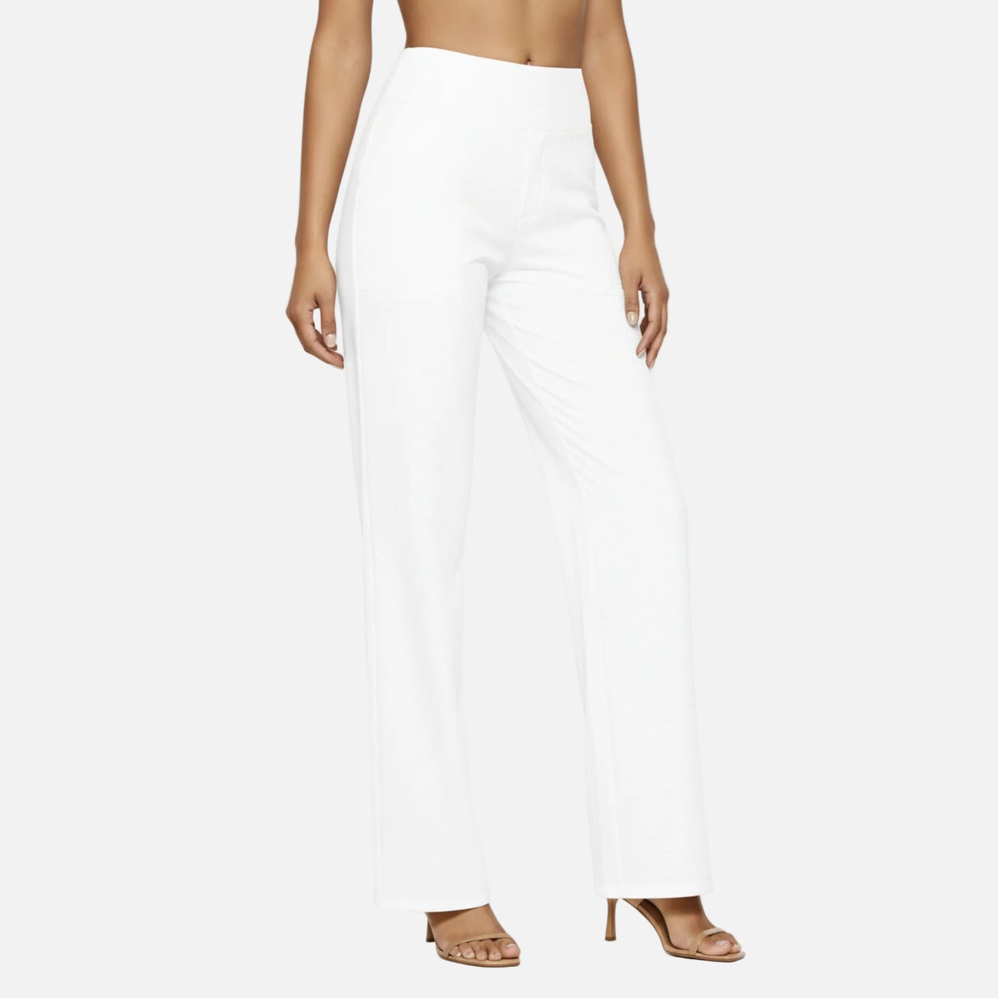 High Waisted Pants Women’s Pull-on Straight Leg