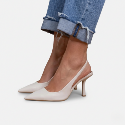 Slingback Heel Women's Pointed Toe Kitten Heel