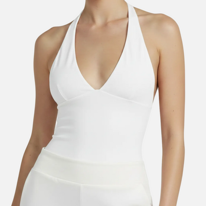 Halter Top Women's V-neck Fitted