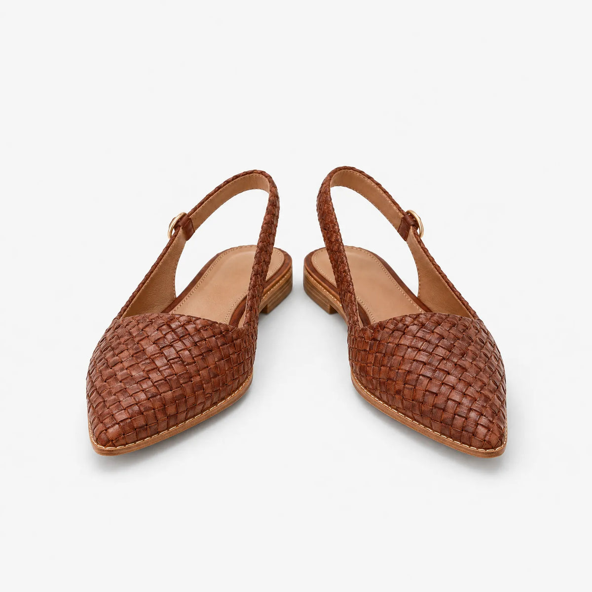 Woven Leather Moccasins for Women