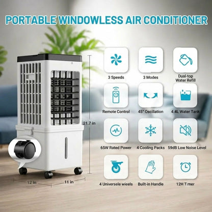 Portable Windowless Air Conditioner | Instant Cooling