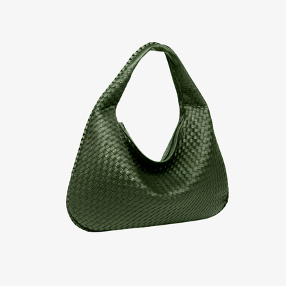 Shoulder Bag Women's Woven Leather Hobo Style