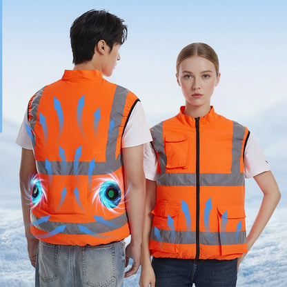 Cooling Vest with Fans and Reflective Stripes